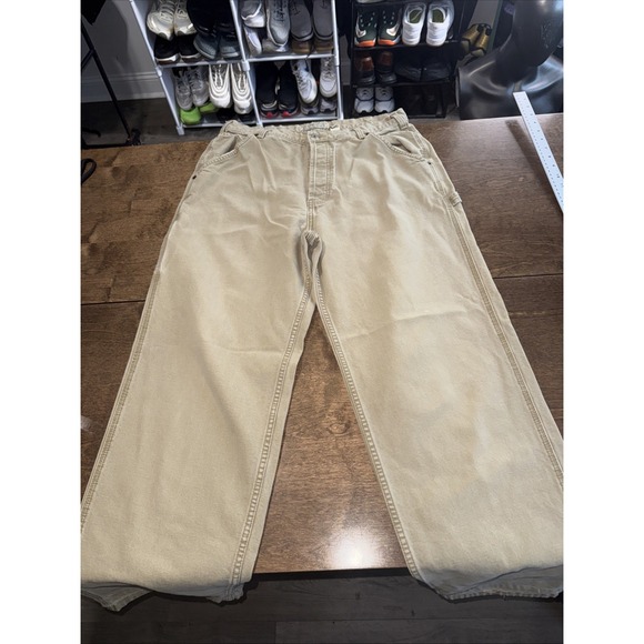 Vintage Abercrombie & Fitch Pants Mens 34L  Chino Straight - Picture 1 of 9